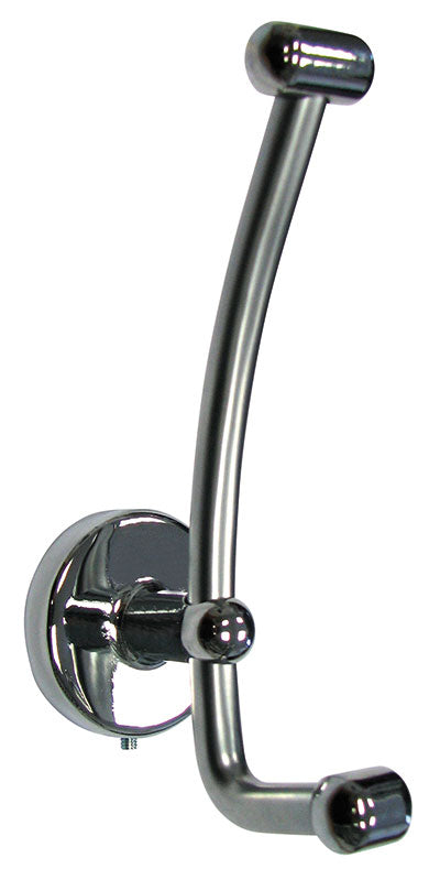 Garderobenhaken Messing verchromt Huthaken poliert