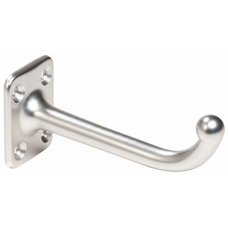 Kirchenbankhaken Aluminium silberfarbig eloxiert