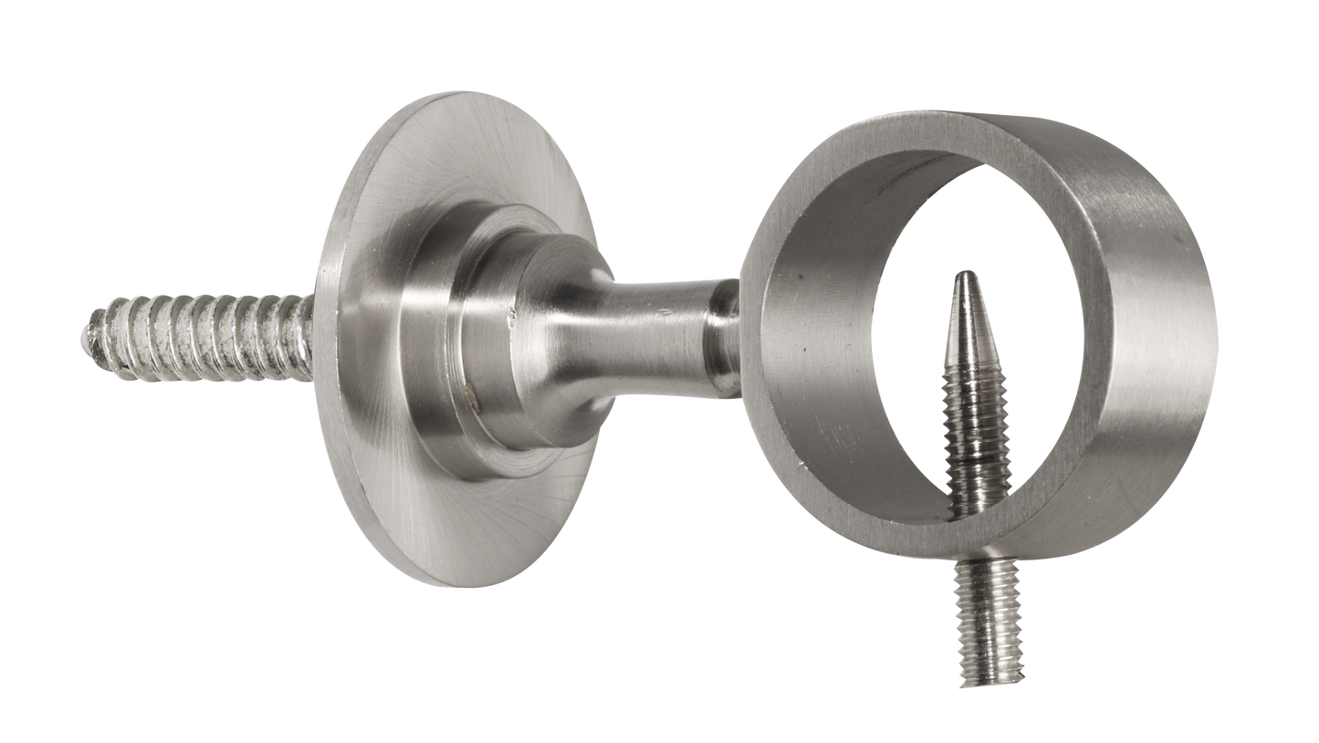 Seilhalter mit Stockschraube Messing brüniert Ø 30 mm