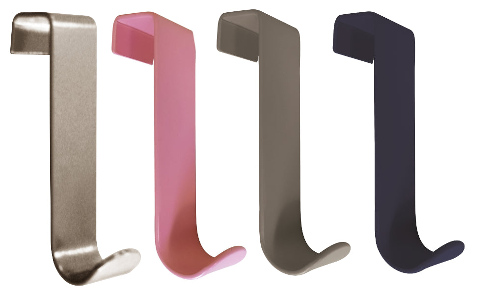 Türgarderobenhaken 3er-Set Stahl nickelfarbig