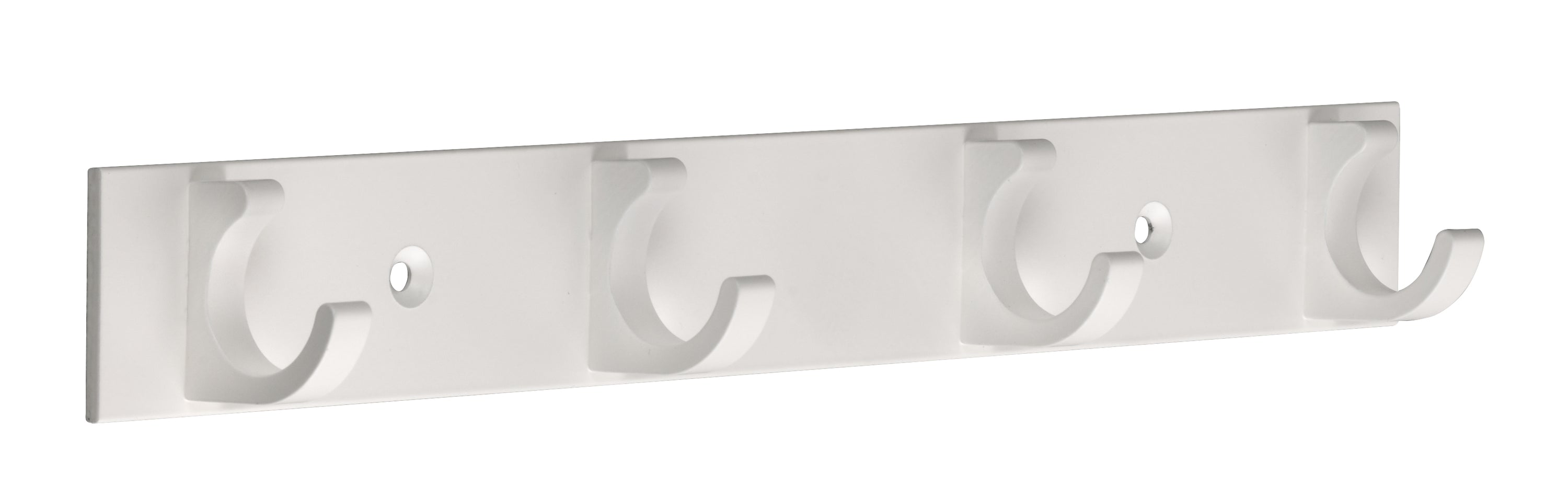 Hakenleiste Aluminium mit 5 Haken weiß mit 5 Haken