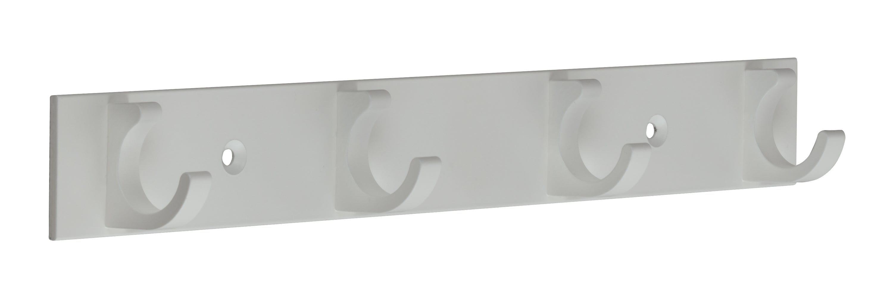 Hakenleiste Aluminium mit 5 Haken weiß mit 5 Haken