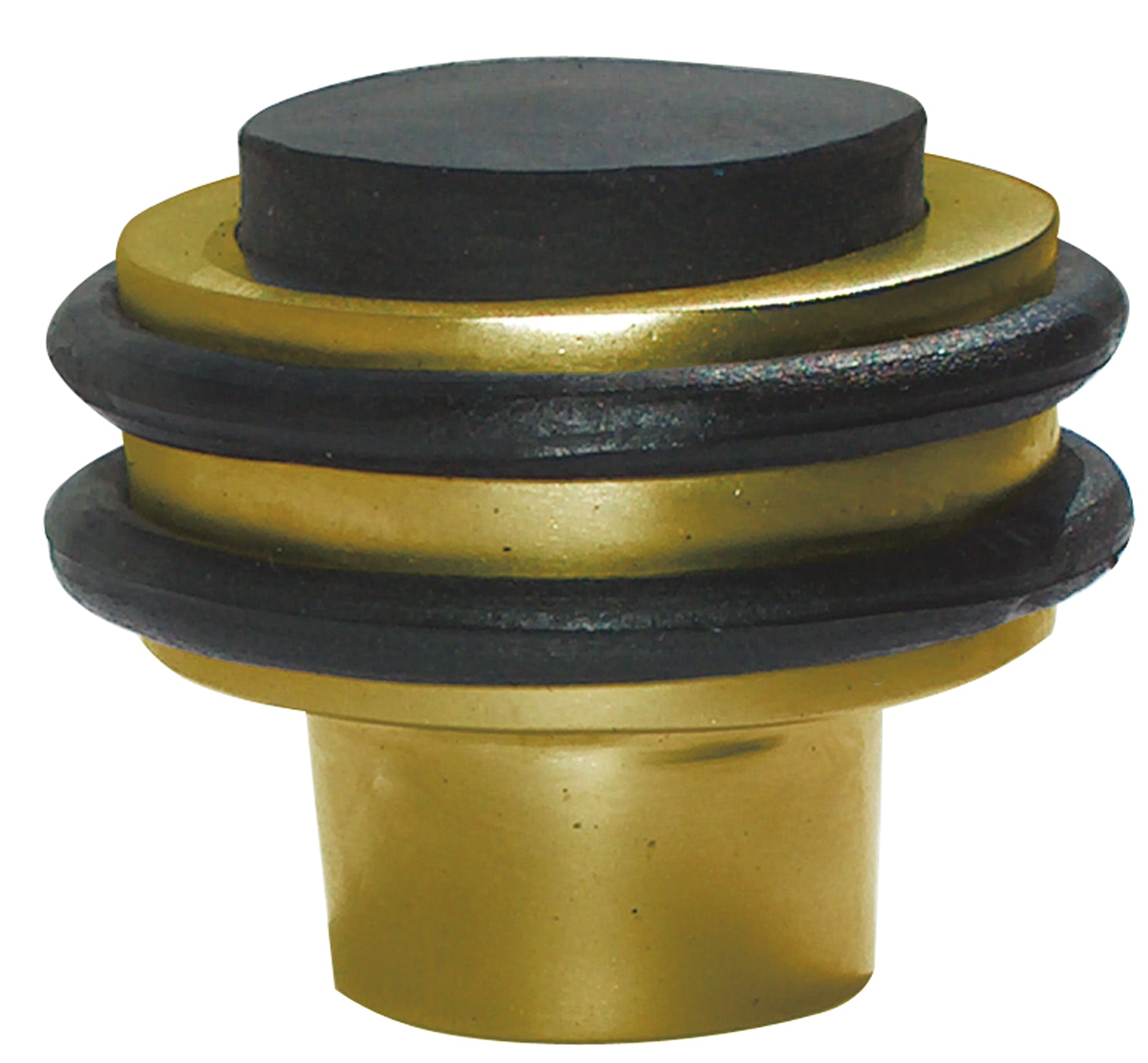 Türstopper mit Gummi Messing