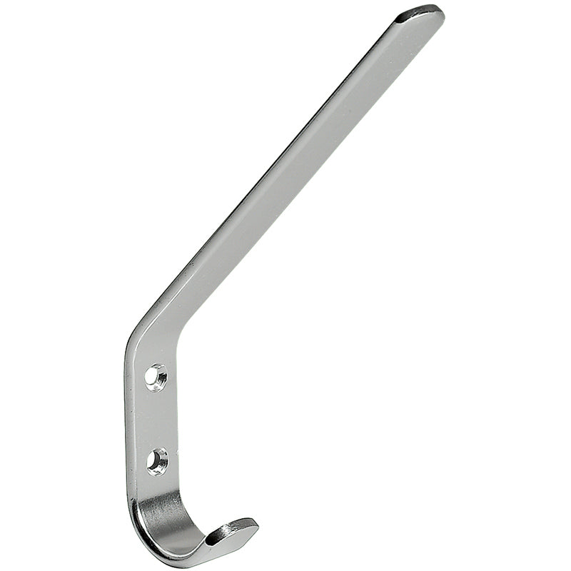 Garderobenhaken Aluminium-Band silberfarbig Mantelhaken einfach