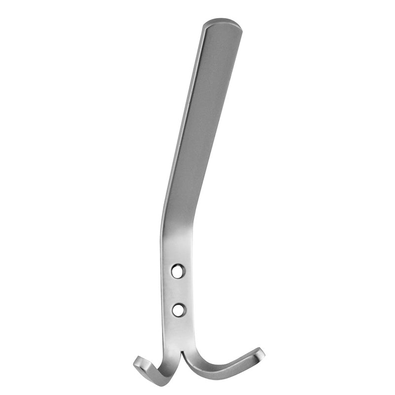 Garderobenhaken Aluminium-Band silberfarbig Mantelhaken einfach