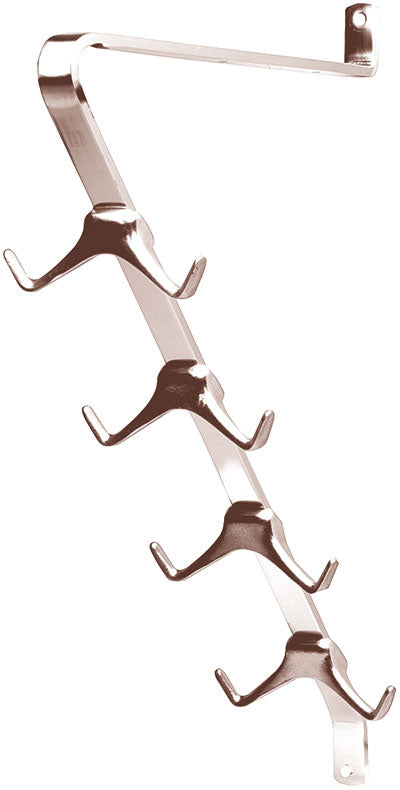 Garderobenstrebe Aluminiumguss nickelfarbig mit Auflage