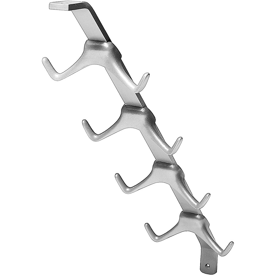 Garderobenstrebe Aluminiumguss silberfarbig mit Auflage