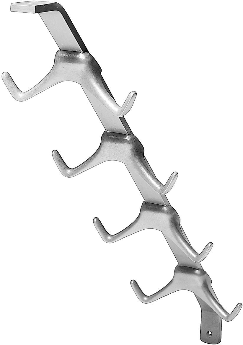 Garderobenstrebe Aluminiumguss nickelfarbig mit Auflage