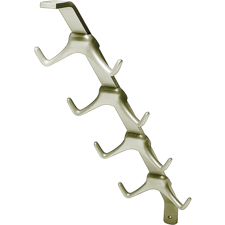 Garderobenstrebe Aluminiumguss nickelfarbig mit Auflage
