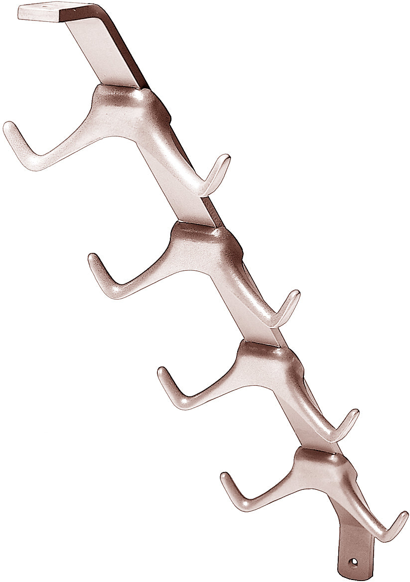 Garderobenstrebe Aluminiumguss nickelfarbig mit Auflage