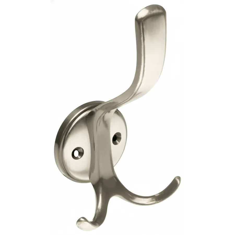 Robuste und stilvolle Huthaken aus Zinkdruckguss, ideal für eine moderne Flurgarderobe und den professionellen Objektbereich.