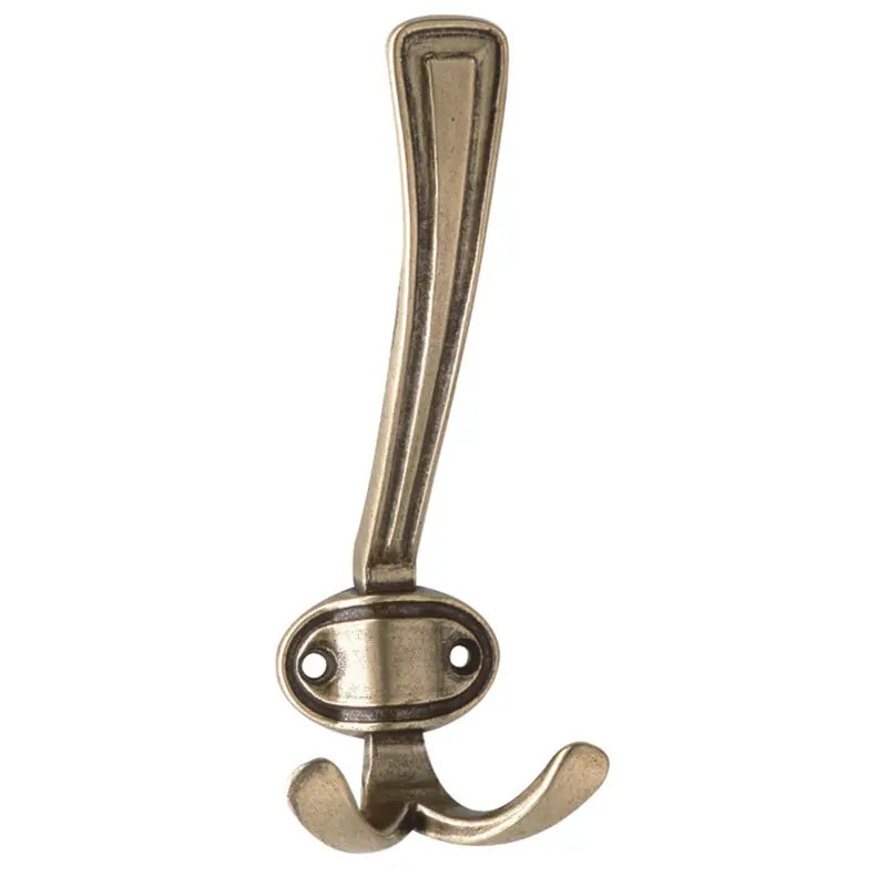 Robuster Huthaken aus Zinkdruckguss brüniert im klassischen Design, ideal für Flur, Garderobe und den anspruchsvollen Objektbereich.