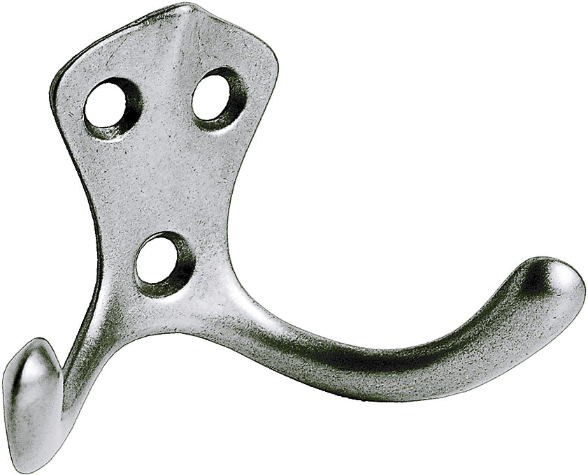 Garderobenhaken Aluminium-Guss Huthaken poliert leicht