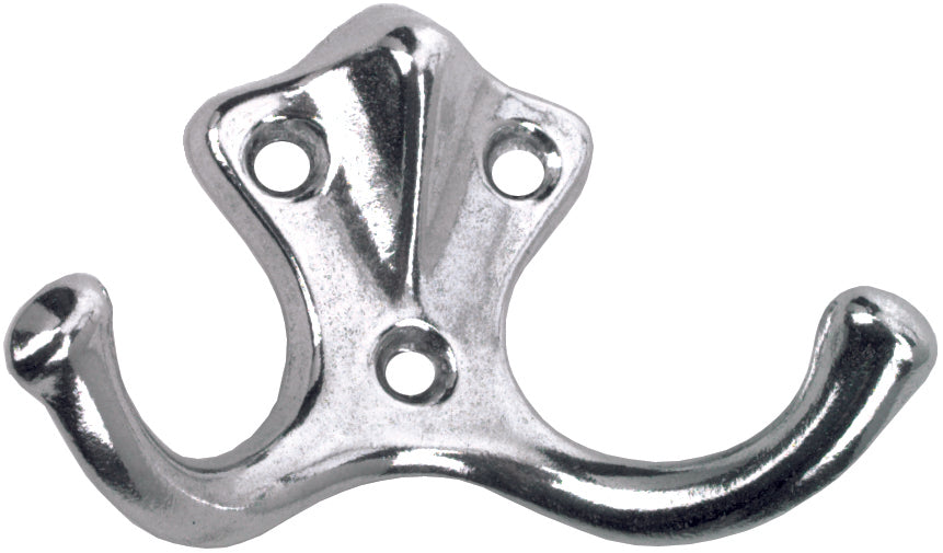 Garderobenhaken Aluminium-Guss Huthaken poliert leicht