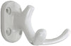 Mantelhaken doppelt, weiß