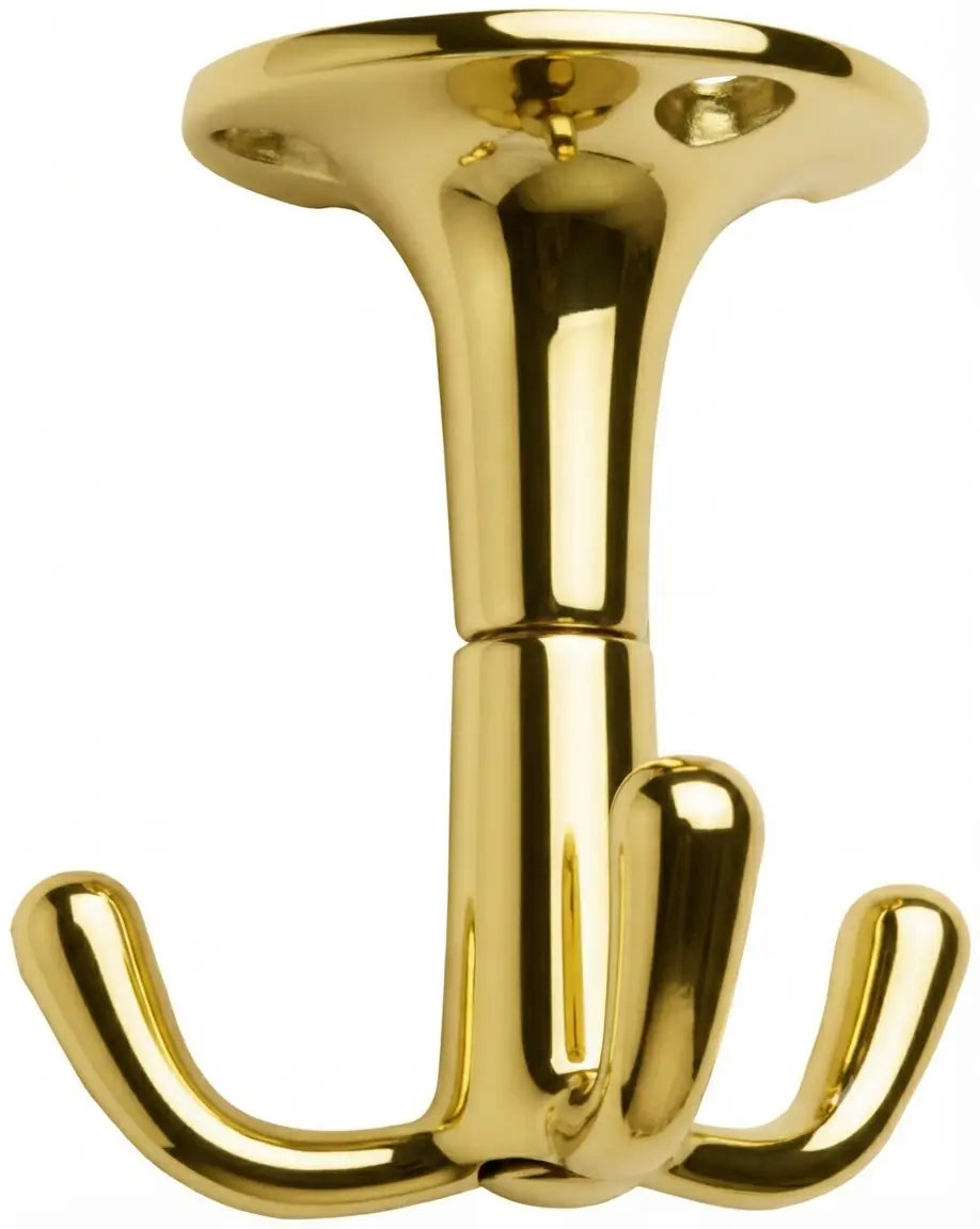 F. Lohsek Drehhaken aus Aluminium in goldfarben in der Produktansicht.