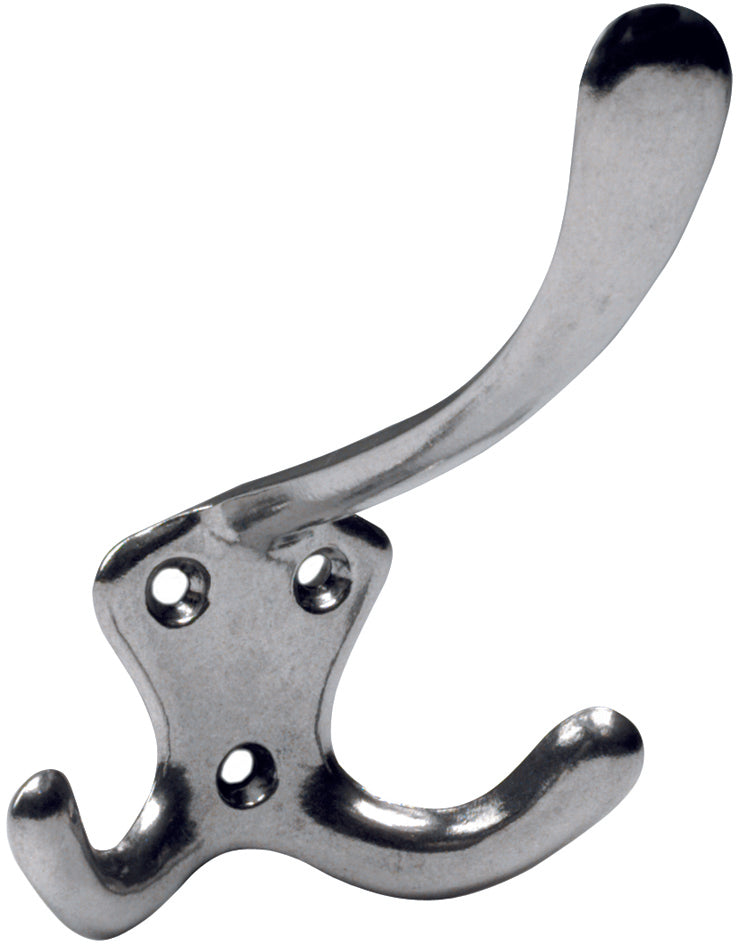 Garderobenhaken Aluminium-Guss Huthaken poliert leicht