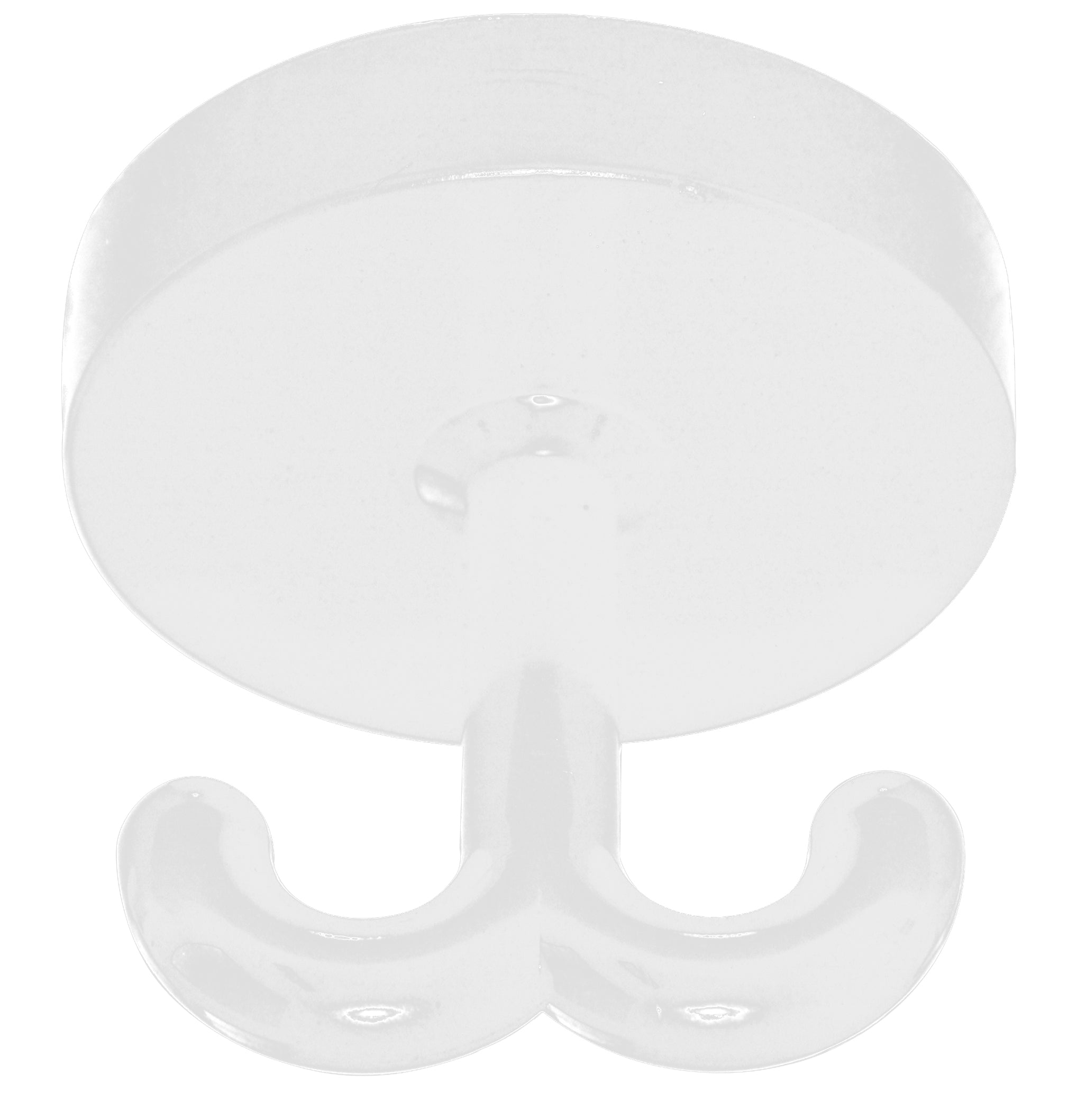 Garderoben-Drehhaken Kunststoff mit 2 Haken