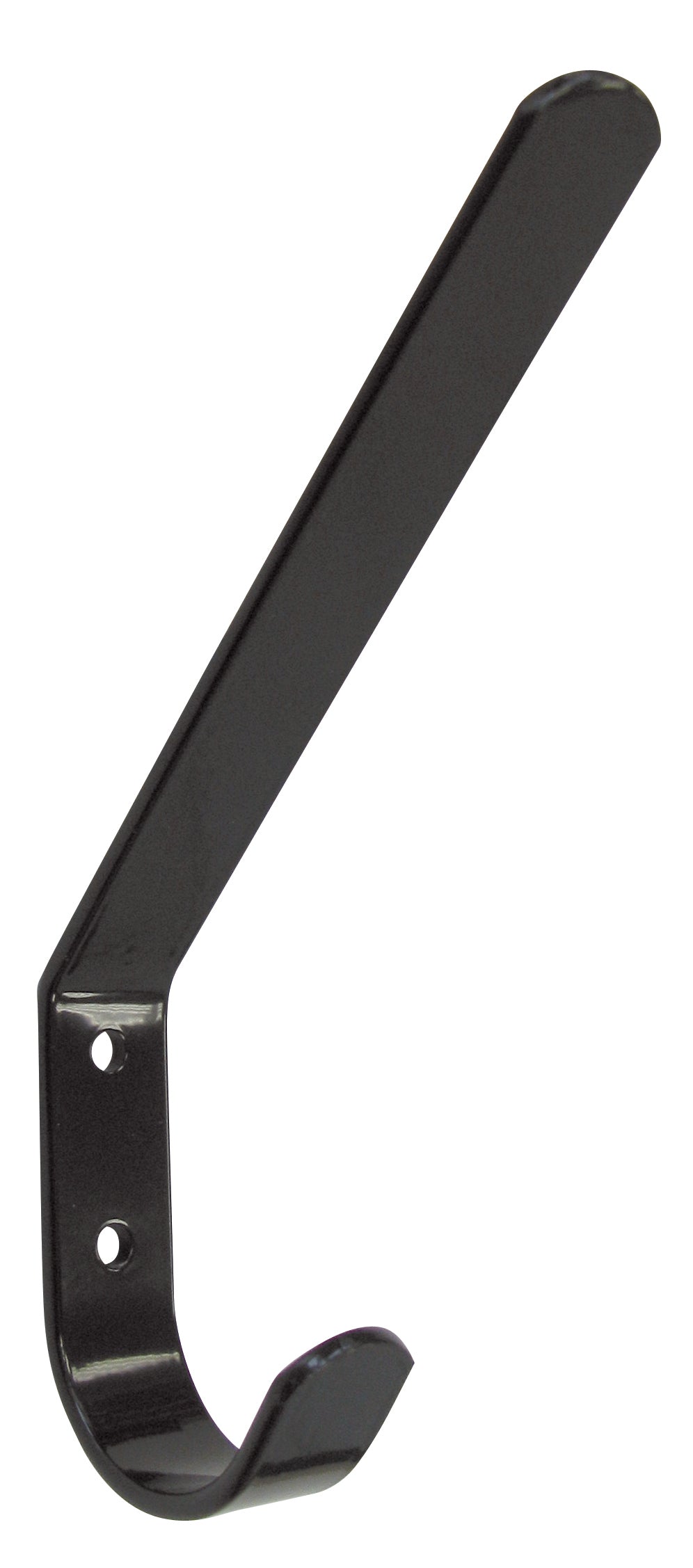 Garderobenhaken Stahl schwarz Huthaken poliert