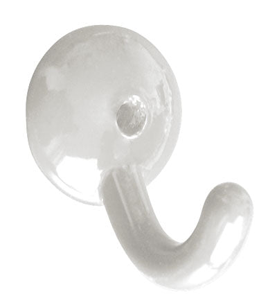 Mantelhaken Aluminium-Guss, klein schwarz doppelt