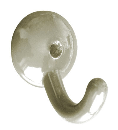 Mantelhaken Aluminium-Guss, klein schwarz doppelt