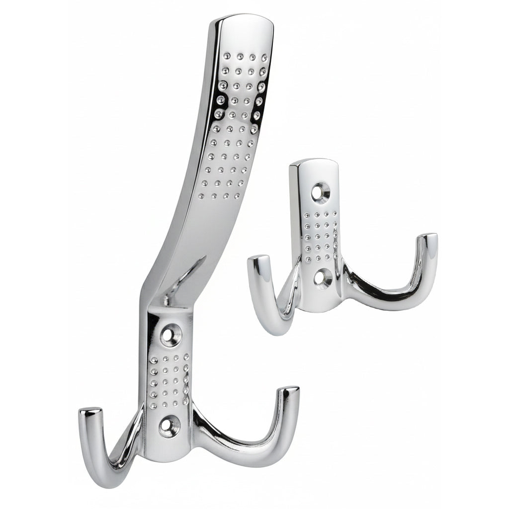 Garderobenhaken Zinkdruckguss vernickelt oder verchromt