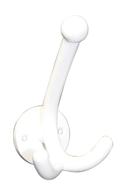 Garderobenhaken Aluminium-Guss schwarz Huthaken poliert