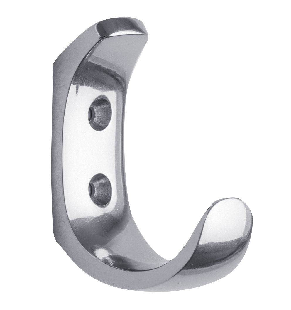 Kleiner Wandhaken Messing vernickelt