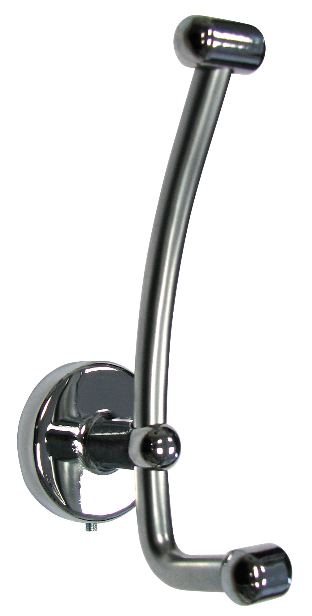 Garderobenhaken Messing verchromt Huthaken poliert