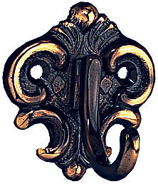 Garderobenhaken Messing poliert Huthaken poliert