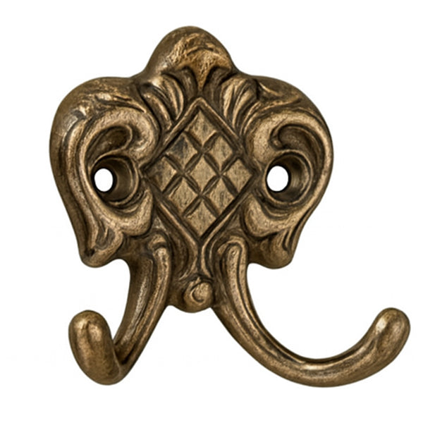 Mantelhaken Messing  poliert