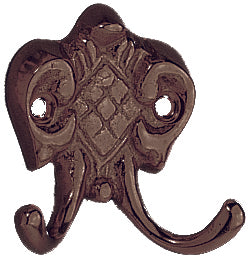 Hut- und Mantelhaken Messing Mantelhaken poliert