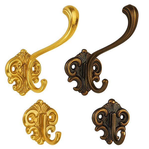 Garderobenhaken Messing 5er-SET-PREIS