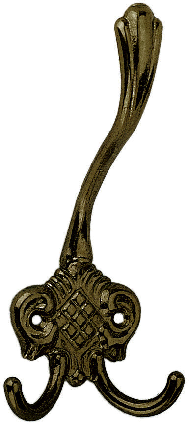 Hut- und Mantelhaken Messing Mantelhaken poliert