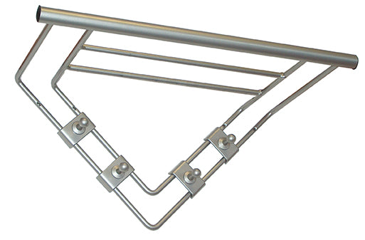 Hutablage Stahl nickelfarbig