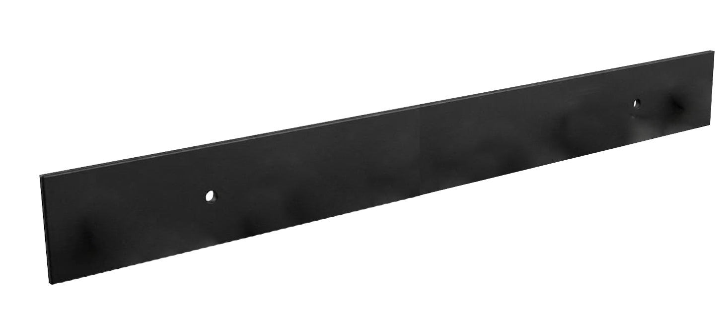 Blanko schwarze Aluminiumleiste