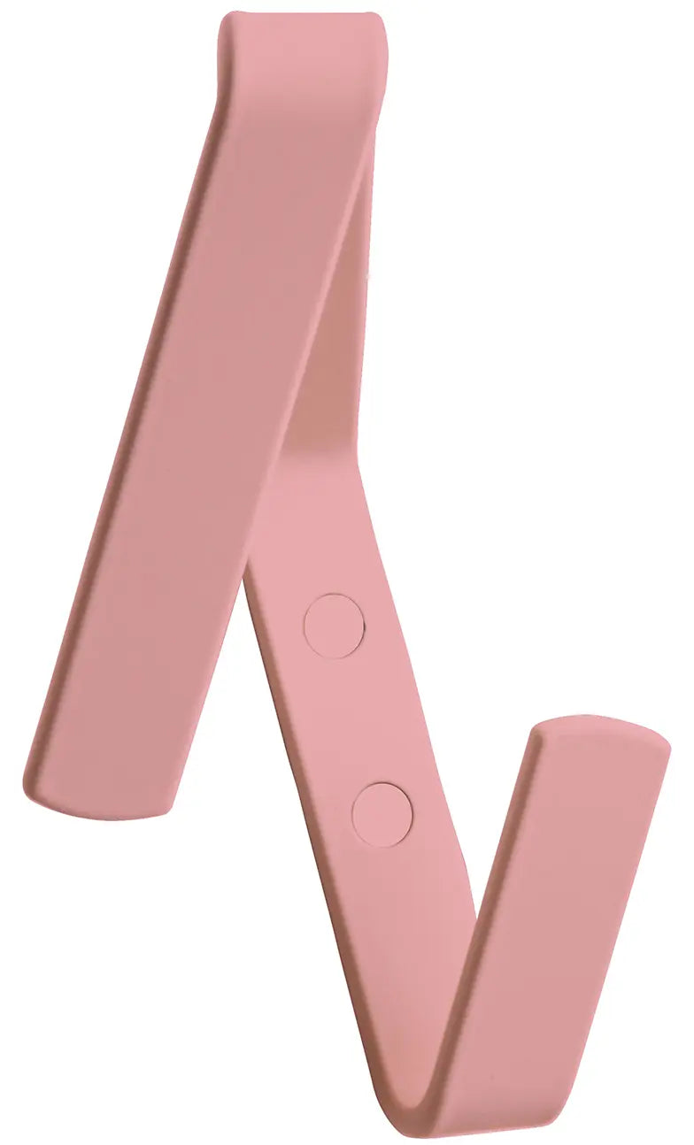 
Designer Hut- und Mantelhaken N in der Farbe RAL 3015 Hellrosa von Steffen Schulz in minimalistischem Design.