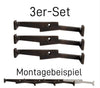 3er-Set Messing dunkel bronziert