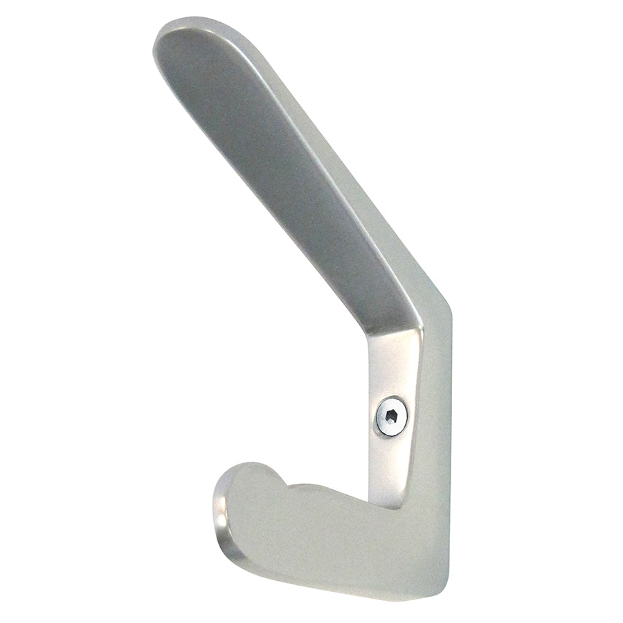 8er Hut- und Mantelhaken von Jan Kleihues Silber eloxiert