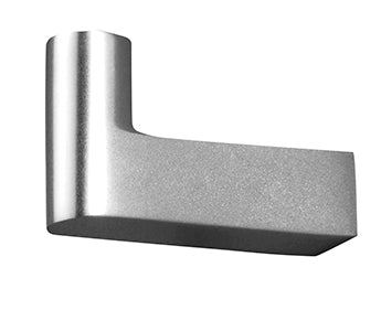 1001 Wandhaken von Peter Bastian Silber eloxiert verdeckte Befestigung (Wand)