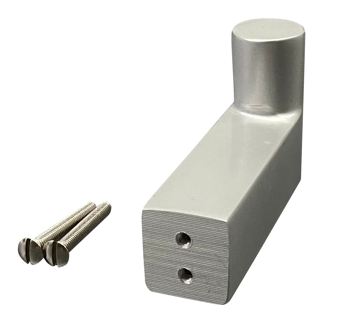 1001 Wandhaken von Peter Bastian Silber eloxiert verdeckte Befestigung (Wand)