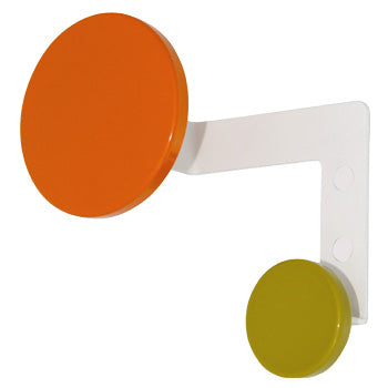 PLANET Design-Haken von Kirchhoff & Euwens Blau / Bordeauxviolett, Gestell weiß