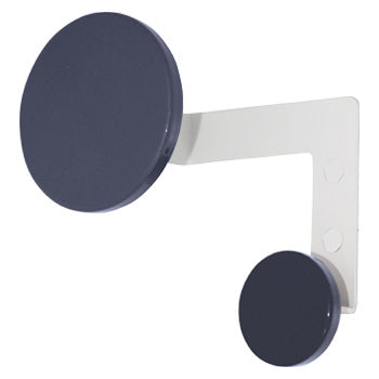 PLANET Design-Haken von Kirchhoff & Euwens Blau / Bordeauxviolett, Gestell weiß