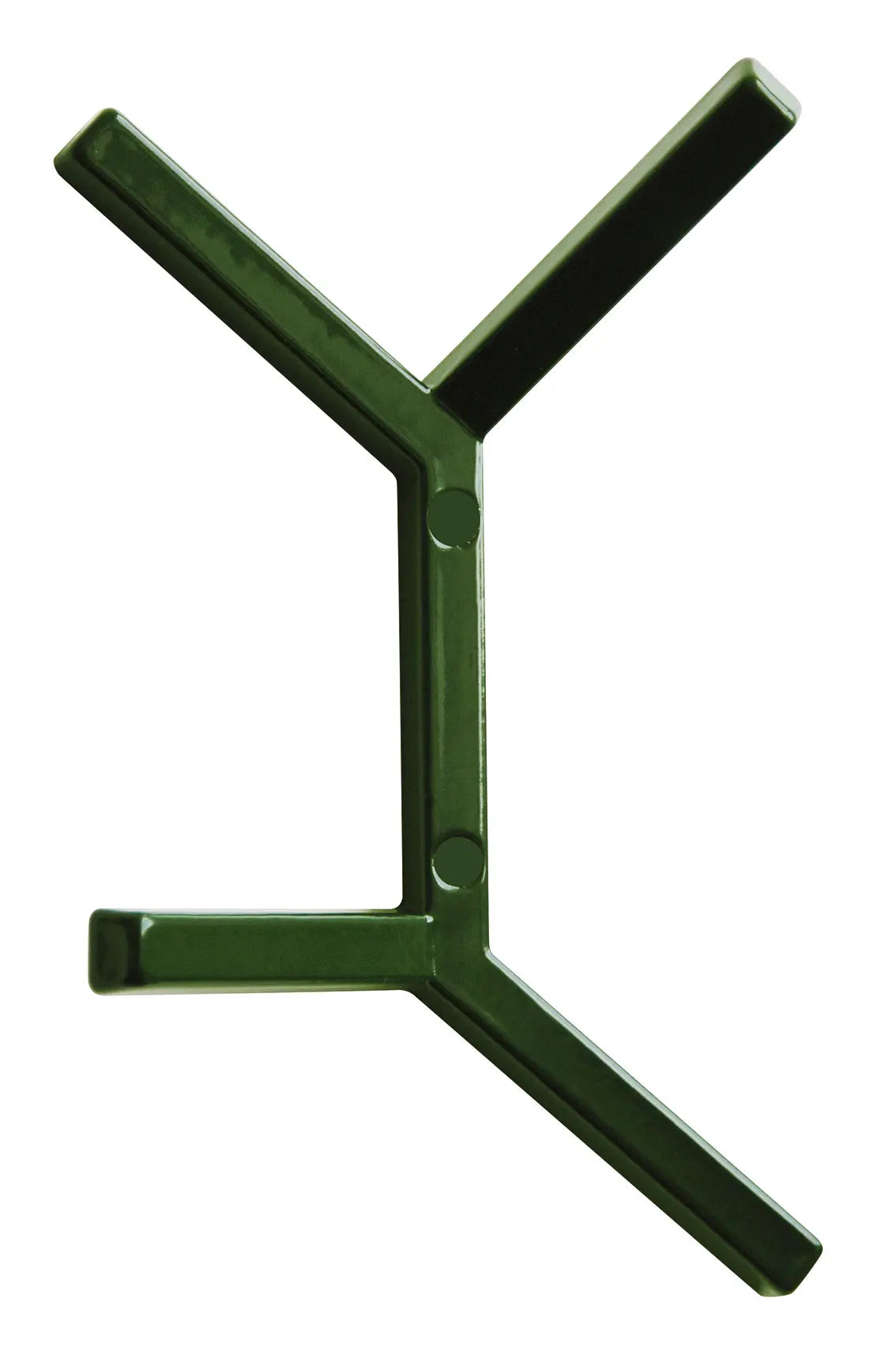Minimalistischer Design-Garderobenhaken Modell Oslo Wandmontage in der Farbe RAL 6020 Chromoxidgrün von MLZD.