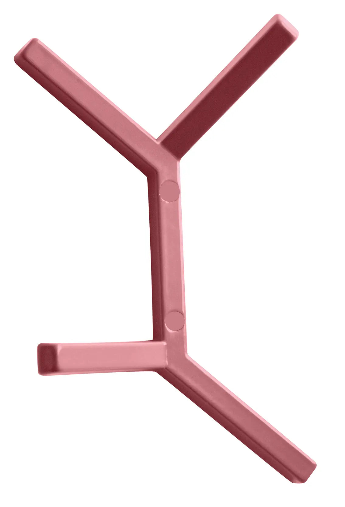 Minimalistischer Design-Garderobenhaken Modell Oslo Wandmontage in der Farbe RAL 3015 Hellrosa von MLZD.
