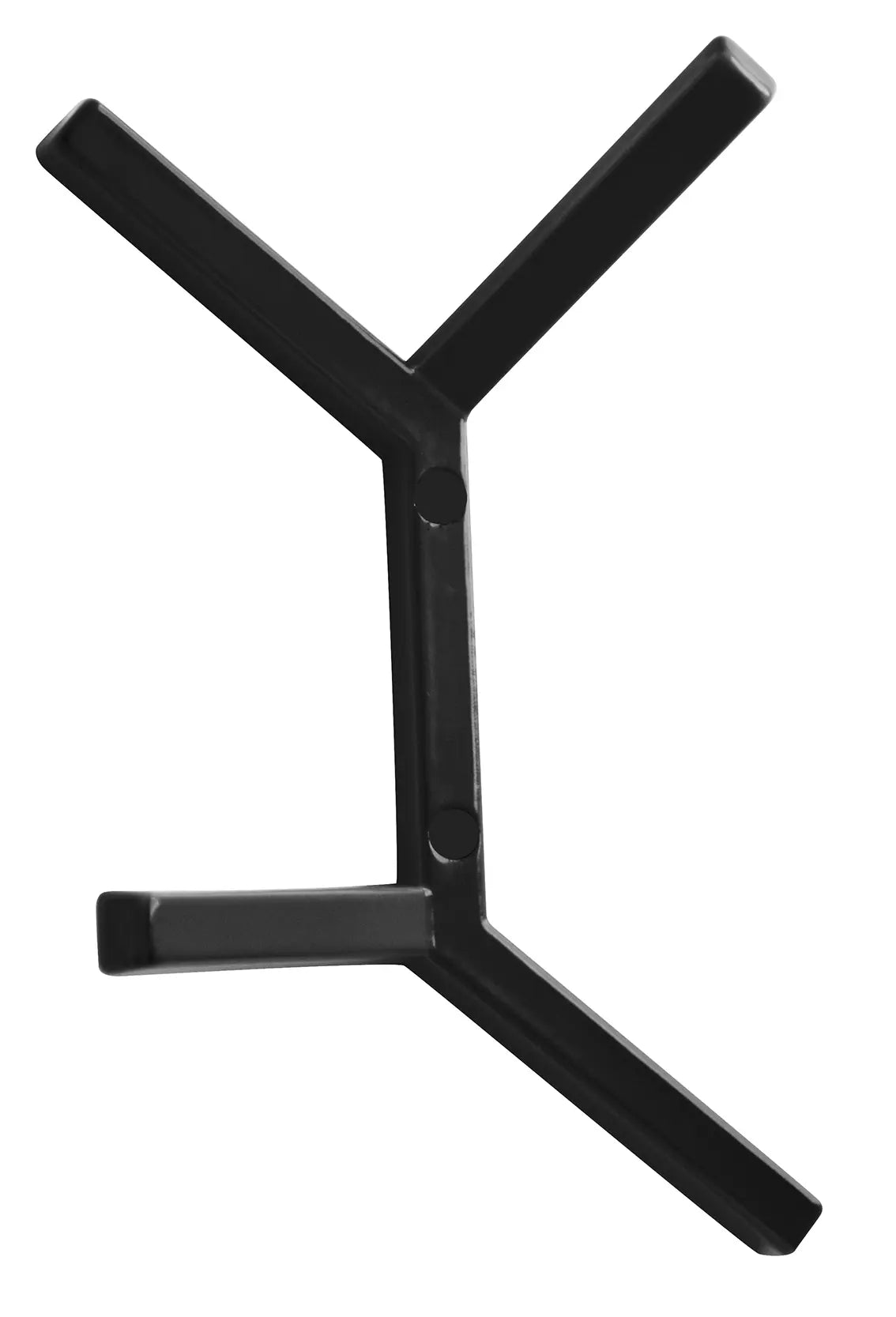 Minimalistischer Design-Garderobenhaken Modell Oslo Wandmontage in der Farbe RAL 9005 Tiefschwarz von MLZD.