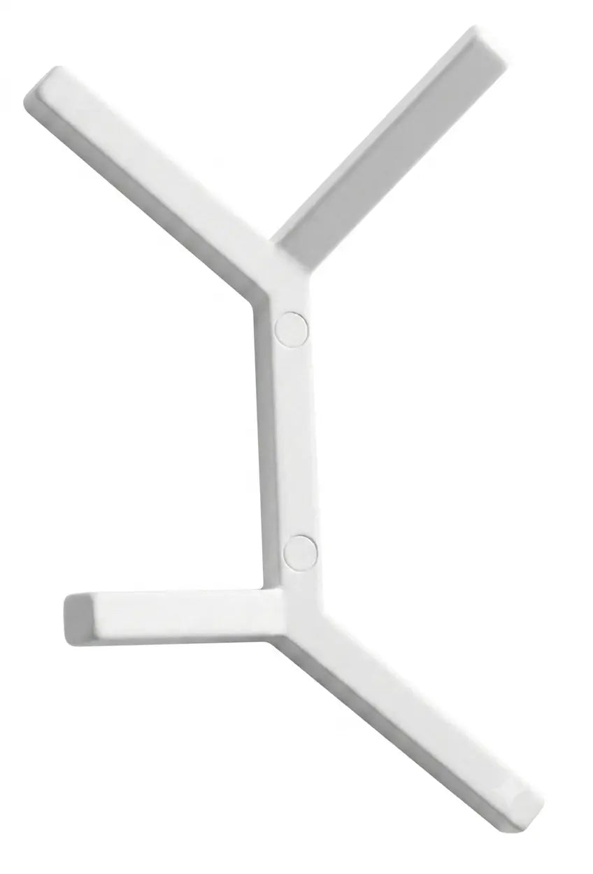 Minimalistischer Design-Garderobenhaken Modell Oslo Wandmontage in der Farbe RAL 9010 Reinweiß von MLZD.