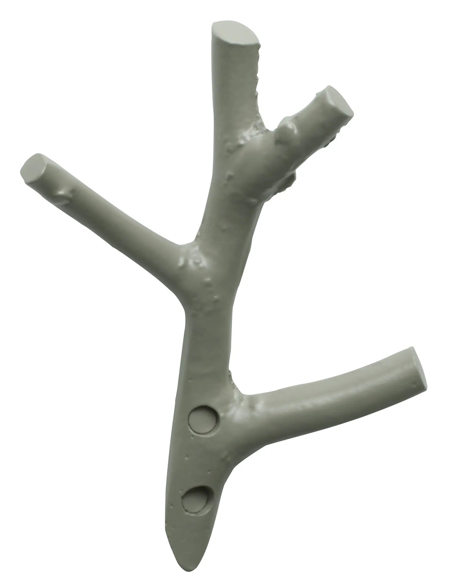 Design-Garderobenhaken in Ast-Form, Farbe RAL 7048 Perlmausgrau, von Hullmann & Gimmler, minimalistisches Design aus Metall.