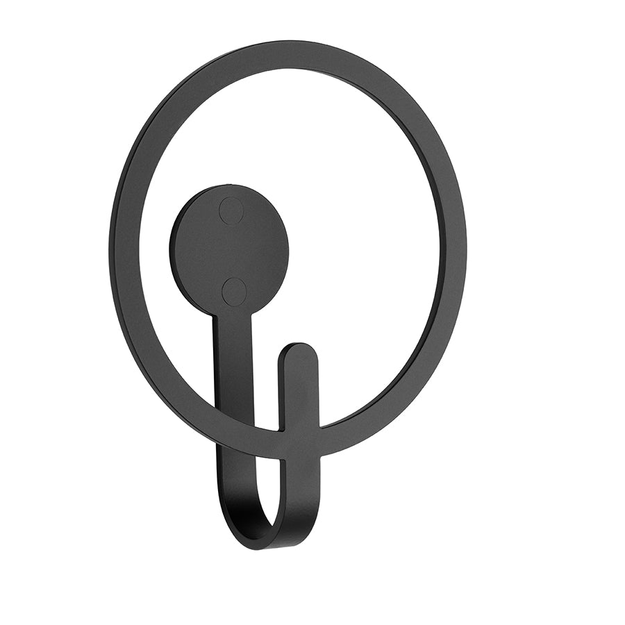 MR. STEED Garderobenhaken von Hadi Teherani RAL 9005 Tiefschwarz