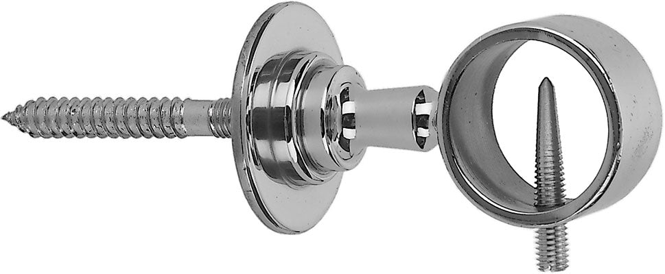 Seilhalter mit Stockschraube Messing brüniert Ø 30 mm